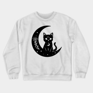 Cat Moon Crewneck Sweatshirt